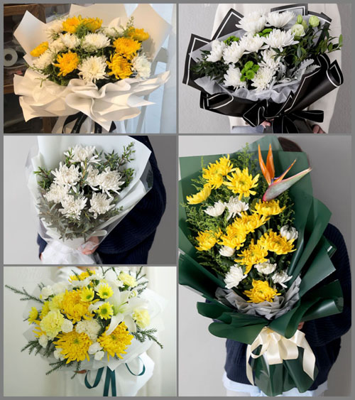 广东潮州市潮安区归湖镇仙洋村白事花束代送